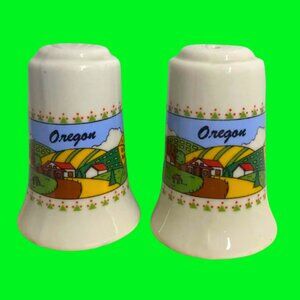 Vintage 'Oregon' Salt & Pepper Shakers